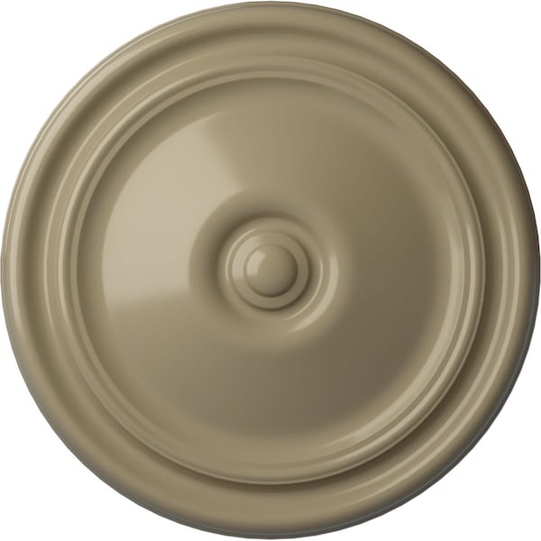 Ekena Millwork Reece Ceiling Medallion (Fits Canopies up to 2 3/8"), Hand-Painted Gobi Desert, 12"OD x 1 3/4"P CM12REGDF - main